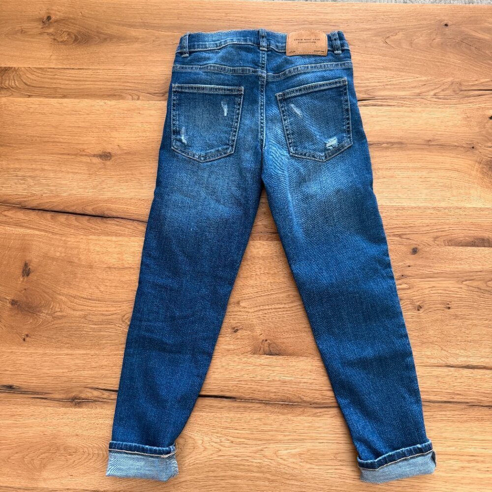 Zara Kids  Distressed Blue Jeans - Picture 7 of 12